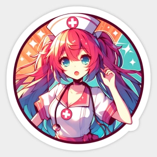 Anime nurse Sticker